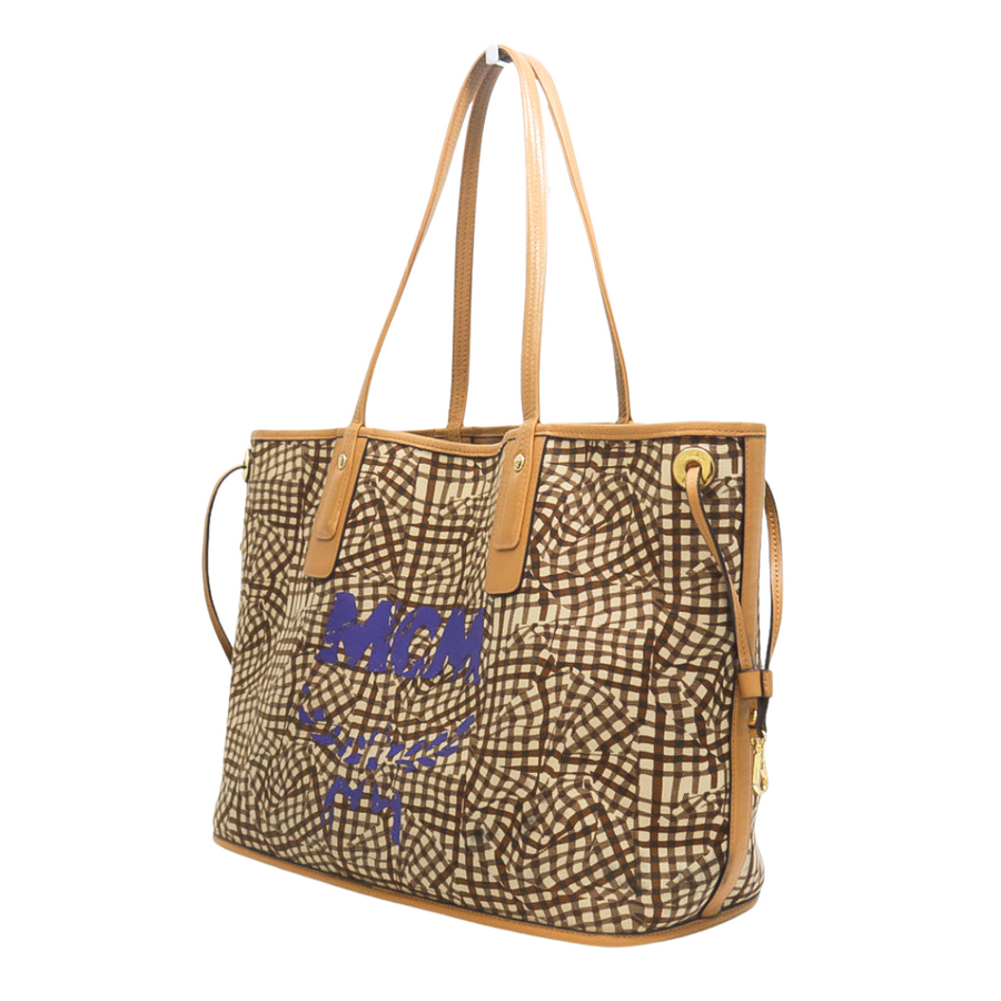 PREOWNED MCM LIZ REVERSIBLE MEDIUM TOTE