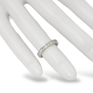WHITE GOLD NATURAL DIAMONDS ANNIVERSARY RING