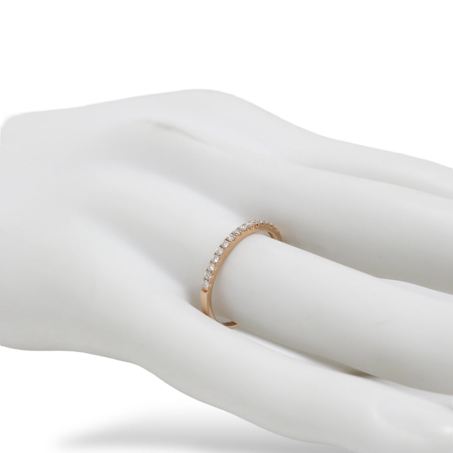 ROSE GOLD NATURAL DIAMOND ANNIVERSARY RING