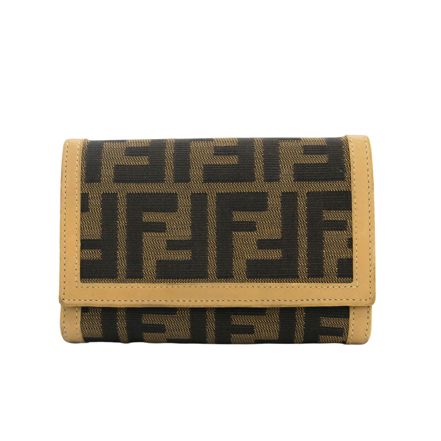 PREOWNED FENDI ZUCCA WALLET
