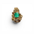 Load image into Gallery viewer, YELLOW GOLD NUGGET PENDANT WITH NATURAL EMERALD GEMSTONE
