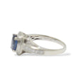 Load image into Gallery viewer, WHITE GOLD LADY'S RING WITH OVAL SAPPHIRE AND DIAMONDS "LE VIAN"

