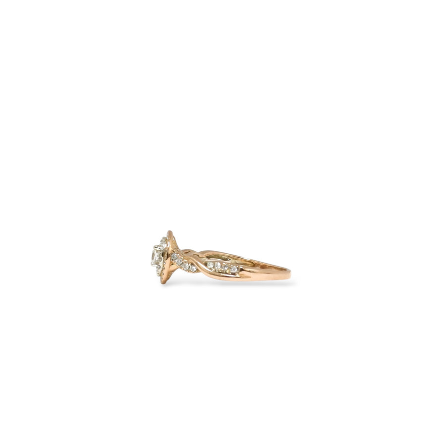 ROSE GOLD NATURAL DIAMONDS LADY'S RING