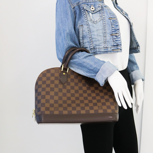 PREOWNED LOUIS VUITTON ALMA DAMIER EBENE
