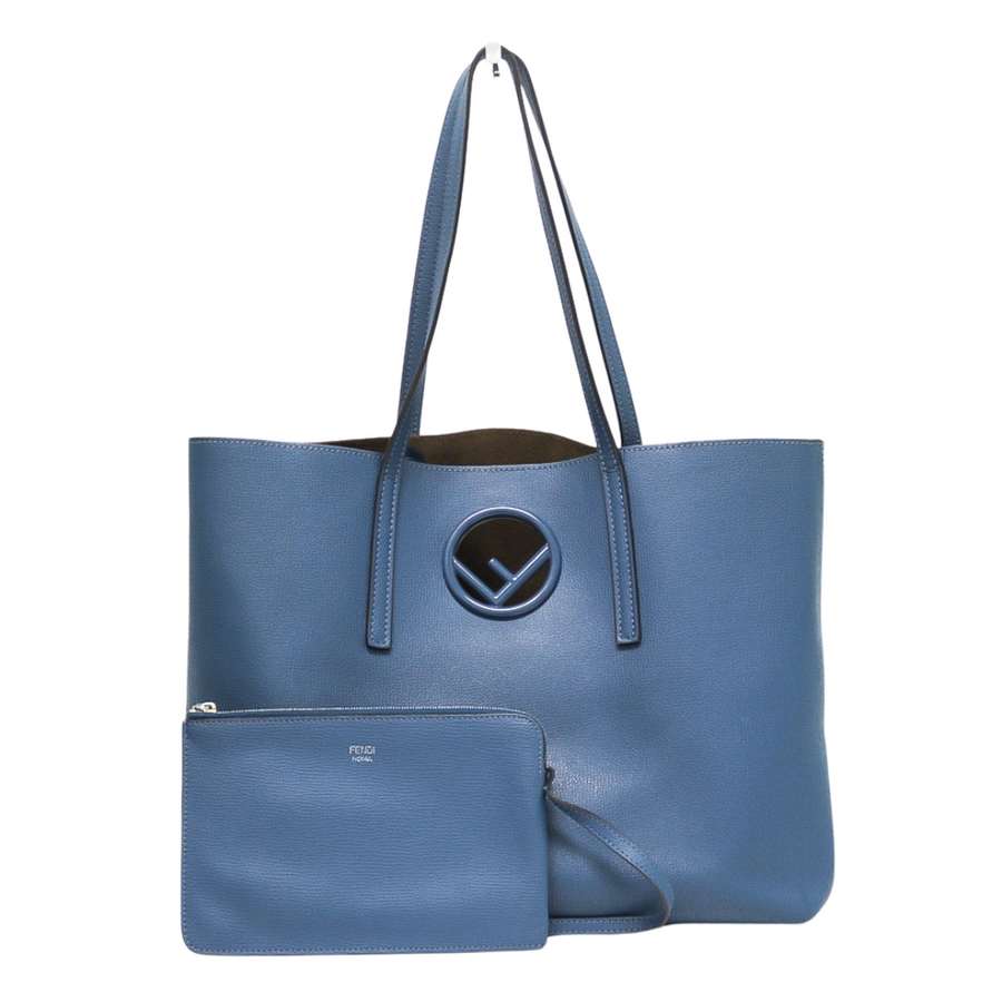PREOWNED FENDI VITELLO VIENNA ENAMEL F SHOPPING TOTE
