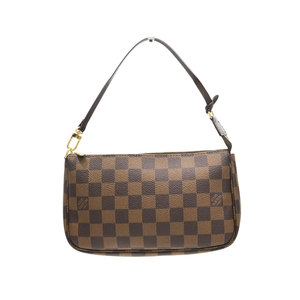 PREOWNED LOUIS VUITTON POCHETTE ACCESSORIE DAMIER EBENE