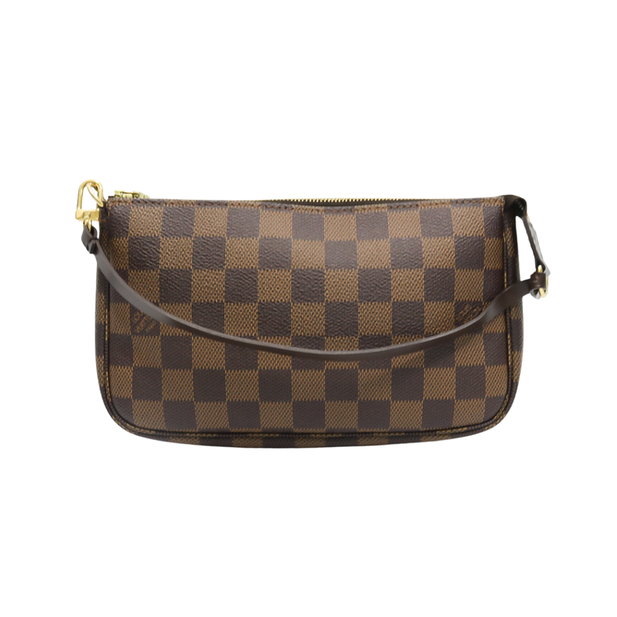 PREOWNED LOUIS VUITTON POCHETTE ACCESSORIE DAMIER EBENE
