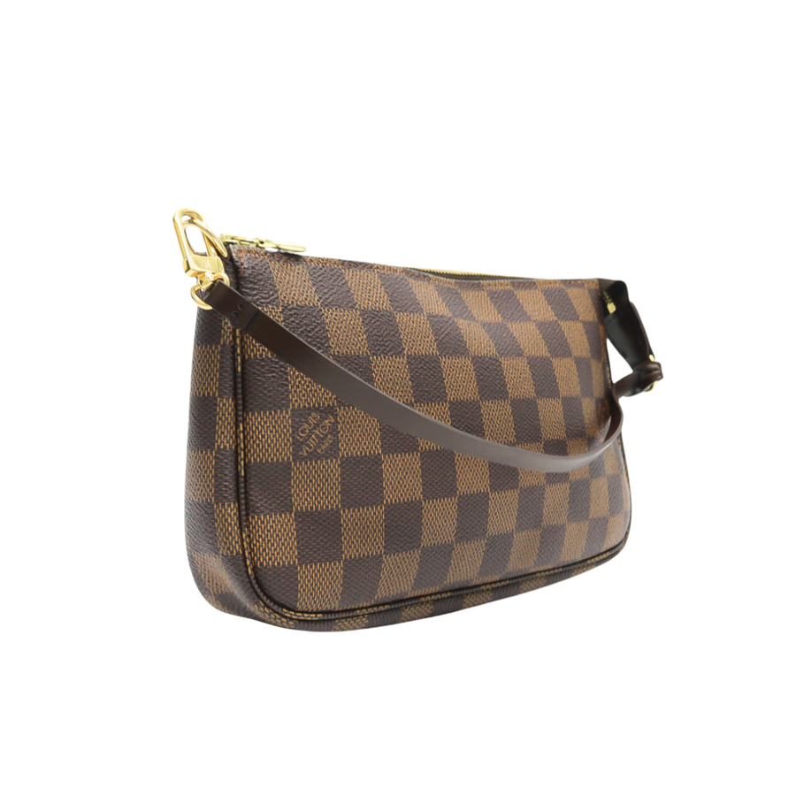 PREOWNED LOUIS VUITTON POCHETTE ACCESSORIE DAMIER EBENE
