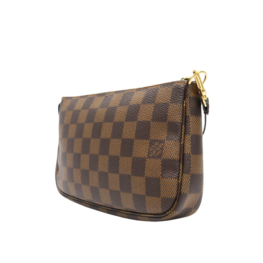 PREOWNED LOUIS VUITTON POCHETTE ACCESSORIE DAMIER EBENE
