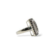 Load image into Gallery viewer, RECTANGULAR COCOA AND WHITE DIAMOND CLUSTER RING
