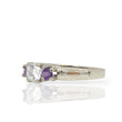 Load image into Gallery viewer, WHITE GOLD LADY'S RING PAST PRESENT FUTURE WITH NATURAL DIAMOND
