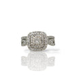 Load image into Gallery viewer, WHITE GOLD LADY'S CLUSTER RING WITH NATURAL DIAMONDS
