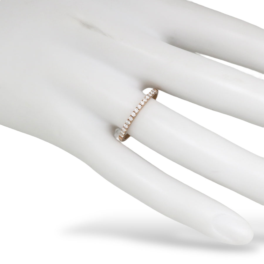 ROSE GOLD NATURAL DIAMOND ANNIVERSARY RING