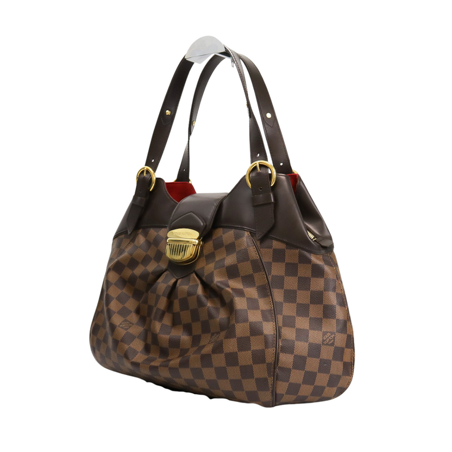 PREOWNED LOUIS VUITTON SISTINA GM DAMIER EBENE