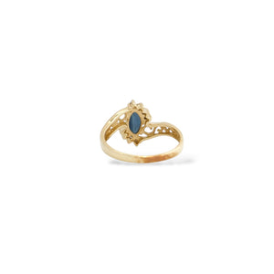 YELLOW GOLD LADY'S SAPPHIRE RING