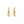 Load image into Gallery viewer, YELLOW GOLD SHELL STYLE POLISHED HOOP EARRINGS
