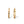 Load image into Gallery viewer, YELLOW GOLD HOOP EARRINGS WITH SIMULATED SCREWS
