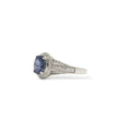 Load image into Gallery viewer, WHITE GOLD LADY'S RING WITH OVAL SAPPHIRE AND DIAMONDS "LE VIAN"
