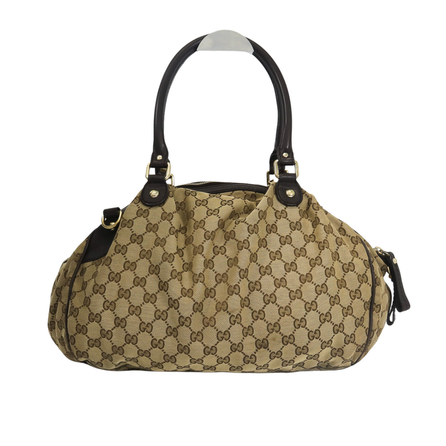 PREOWNED GUCCI SUKEY BOSTON GG BAG