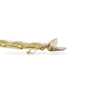YELLOW GOLD GREEK LINK BRACELET