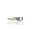 Load image into Gallery viewer, WHITE GOLD LADY'S RING PAST PRESENT FUTURE WITH NATURAL DIAMOND
