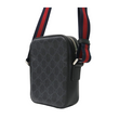 Load image into Gallery viewer, GUCCI BLACK GG SUPREME VERTICAL WEB MESSENGER
