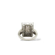Load image into Gallery viewer, RECTANGULAR COCOA AND WHITE DIAMOND CLUSTER RING
