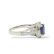 Load image into Gallery viewer, WHITE GOLD LADY'S RING WITH OVAL SAPPHIRE AND DIAMONDS "LE VIAN"
