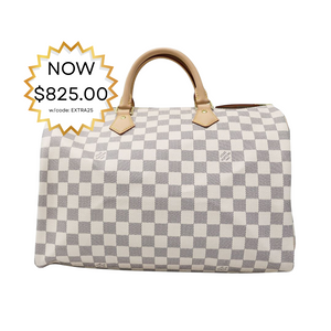 PREOWNED LOUIS VUITTON SPEEDY 35 DAMIER AZUR