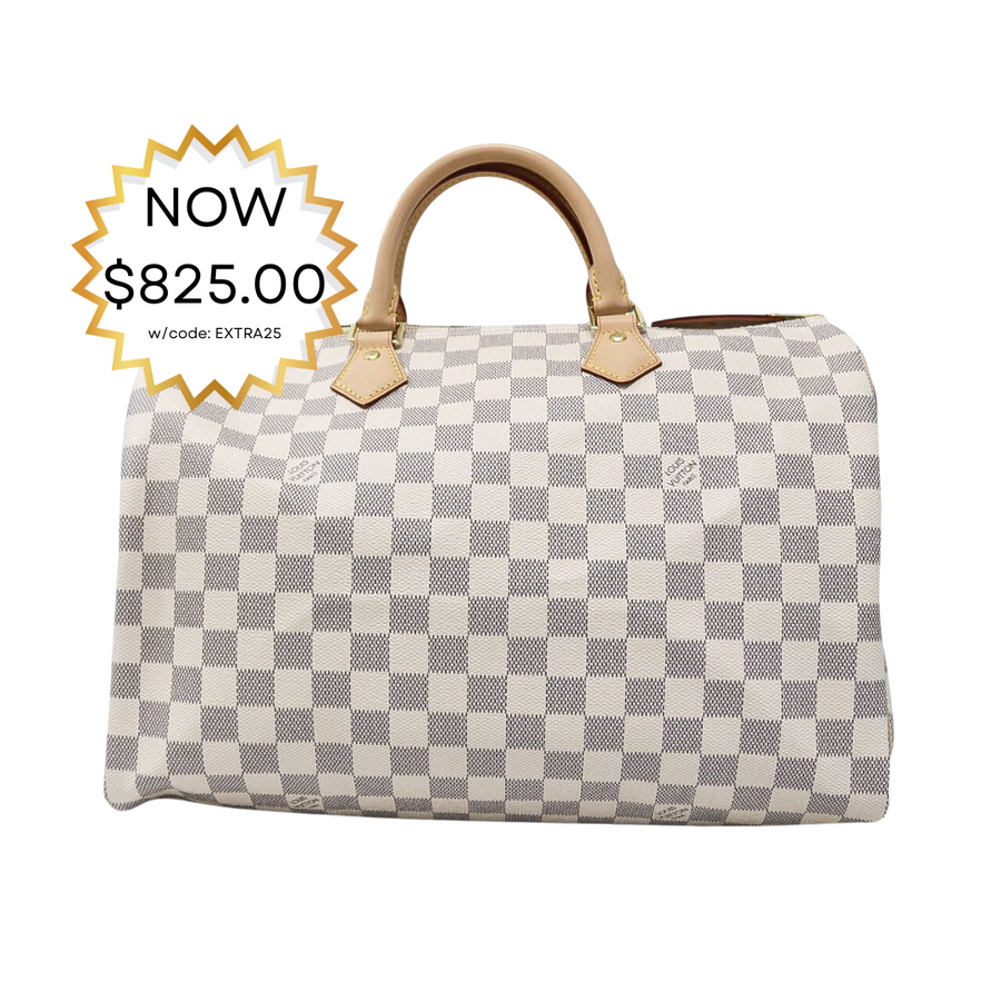 PREOWNED LOUIS VUITTON SPEEDY 35 DAMIER AZUR