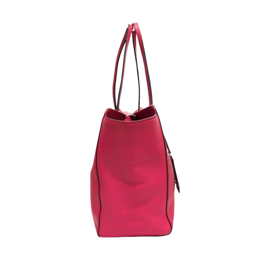 PREOWNED GUCCI LEATHER SWING MEDIUM TOTE