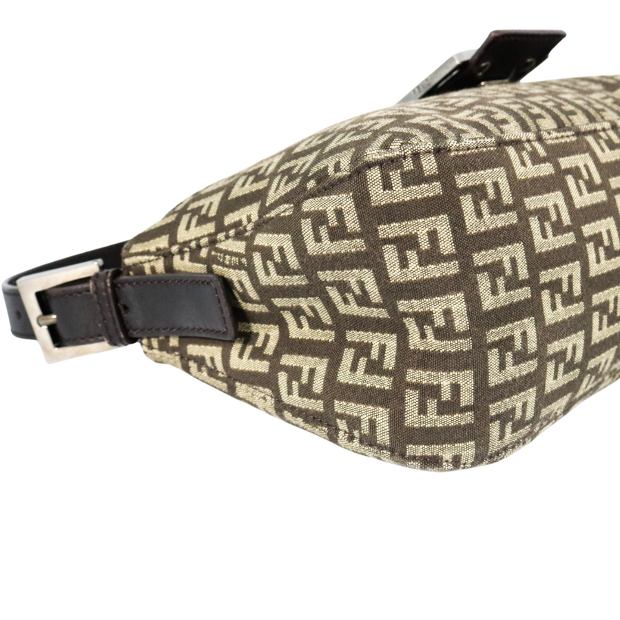 PREOWNED FENDI ZUCCHINO CANVAS BAGUETTE
