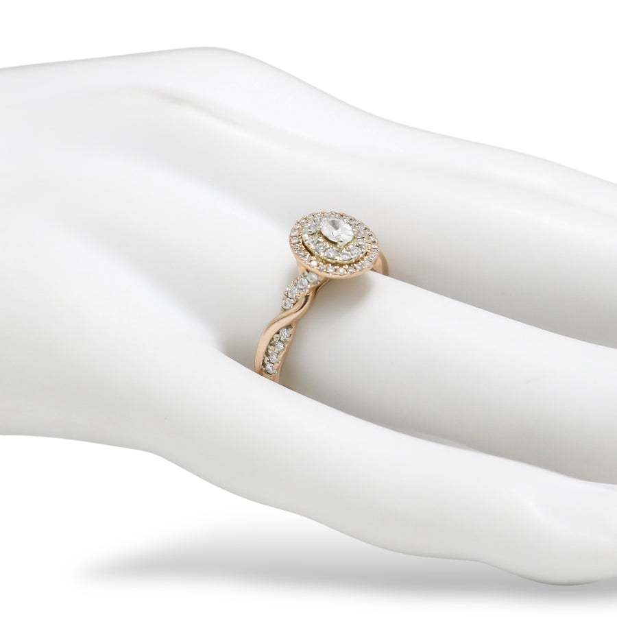 ROSE GOLD NATURAL DIAMONDS LADY'S RING