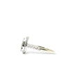 Load image into Gallery viewer, WHITE GOLD PEAR SHAPE CLUSTER DIAMOND RING
