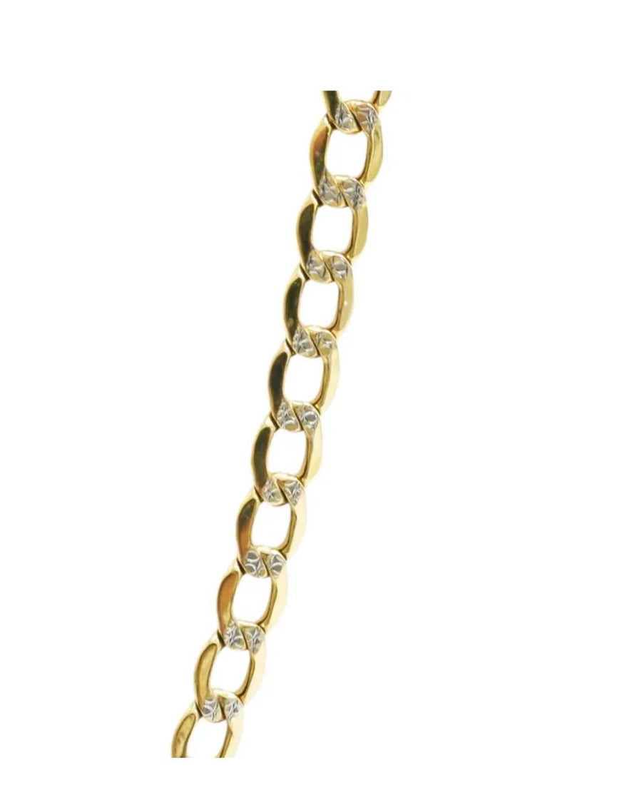 Two Tone Gold Cuban Link Chain