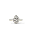 Load image into Gallery viewer, WHITE GOLD PEAR SHAPE CLUSTER DIAMOND RING
