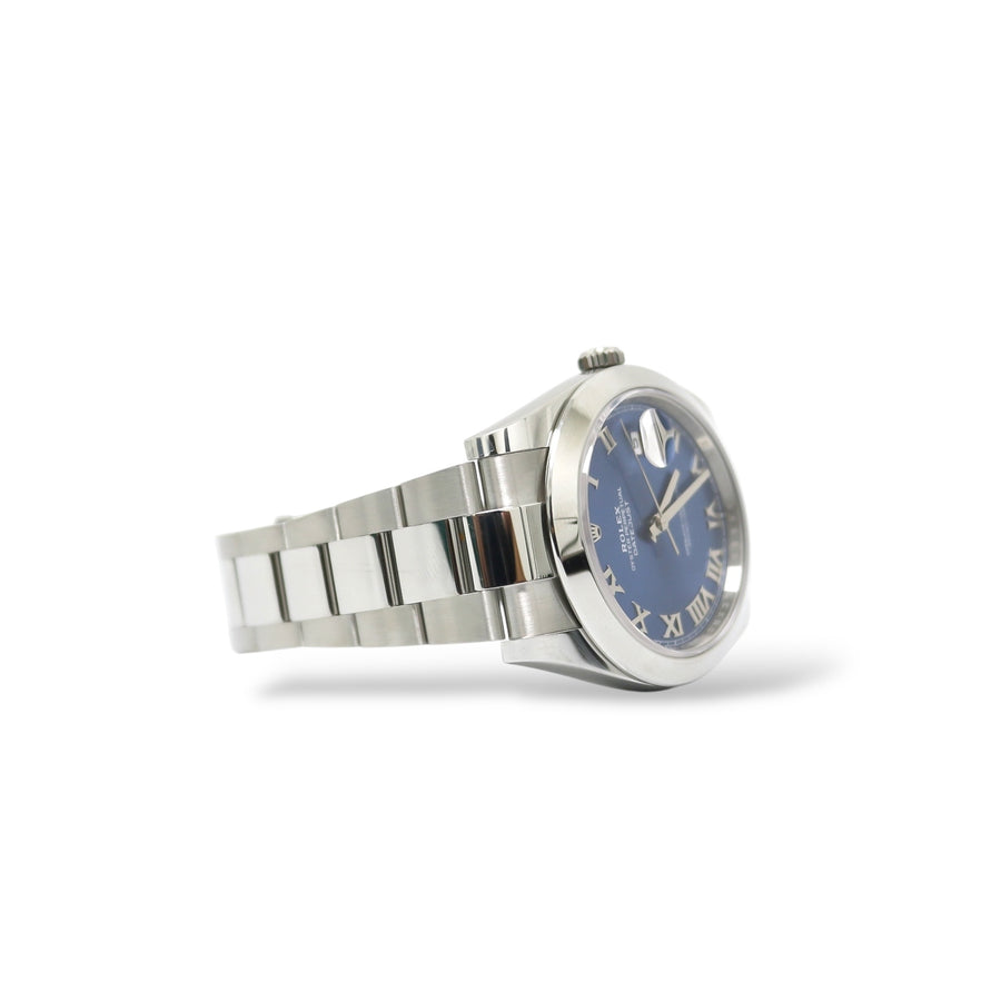 ROLEX DATEJUST 41 BLUE DIAL ROMAN NUMERALS
