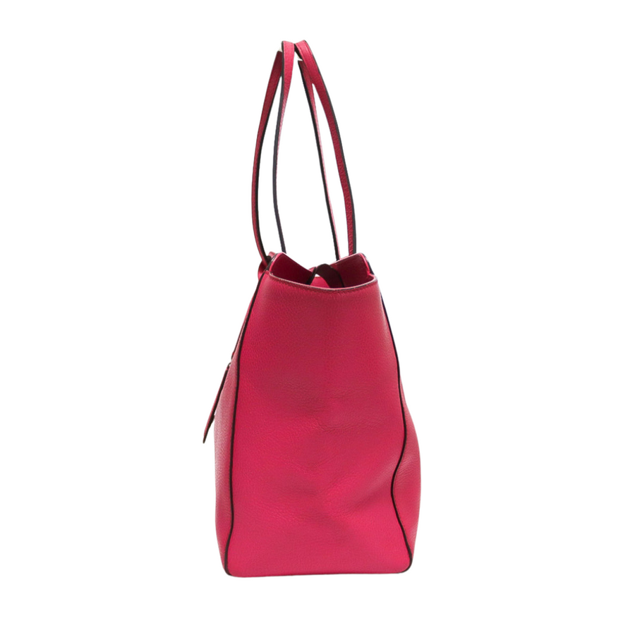 PREOWNED GUCCI LEATHER SWING MEDIUM TOTE