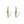 Load image into Gallery viewer, YELLOW GOLD HOOP EARRINGS  WITH DIAMOND CUT FINISHED
