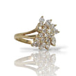 Load image into Gallery viewer, YELLOW GOLD LADY'S RING WITH NATURAL DIAMONDS
