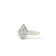 Load image into Gallery viewer, WHITE GOLD PEAR SHAPE CLUSTER DIAMOND RING
