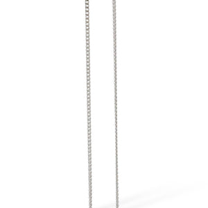 WHITE GOLD NATURAL DIAMOND PENDANT WITH NECKLACE
