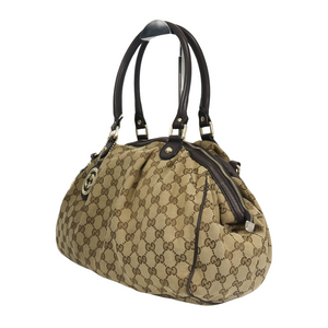 PREOWNED GUCCI SUKEY BOSTON GG BAG