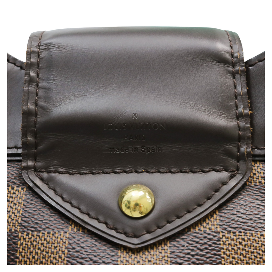 PREOWNED LOUIS VUITTON SISTINA GM DAMIER EBENE