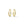 Load image into Gallery viewer, YELLOW GOLD POLISHED HOOP EARRINGS  DROP STYLE
