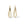 Load image into Gallery viewer, YELLOW GOLD TWO ROWS TWISTED HOOP EARRINGS
