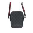 Load image into Gallery viewer, GUCCI BLACK GG SUPREME VERTICAL WEB MESSENGER
