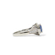 Load image into Gallery viewer, WHITE GOLD LADY'S RING WITH OVAL SAPPHIRE AND DIAMONDS "LE VIAN"
