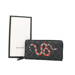 GUCCI  GG SUPREME SNAKE WALLET
