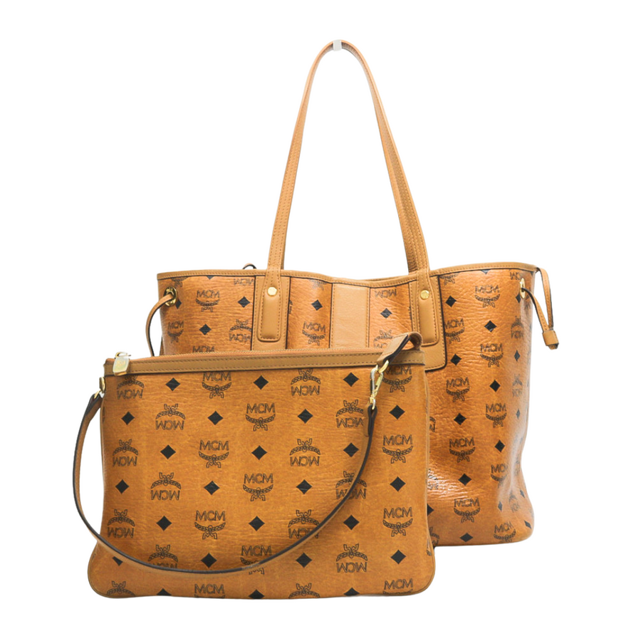 PREOWNED MCM LIZ REVERSIBLE MEDIUM TOTE